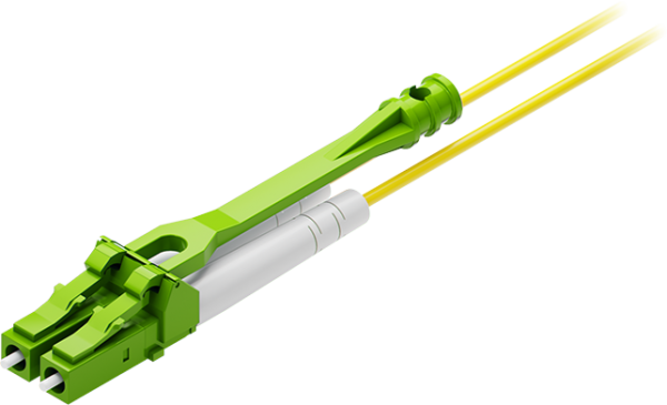 Kabel krosowy LC duplex uniboot, SM, APC, HD, 652D